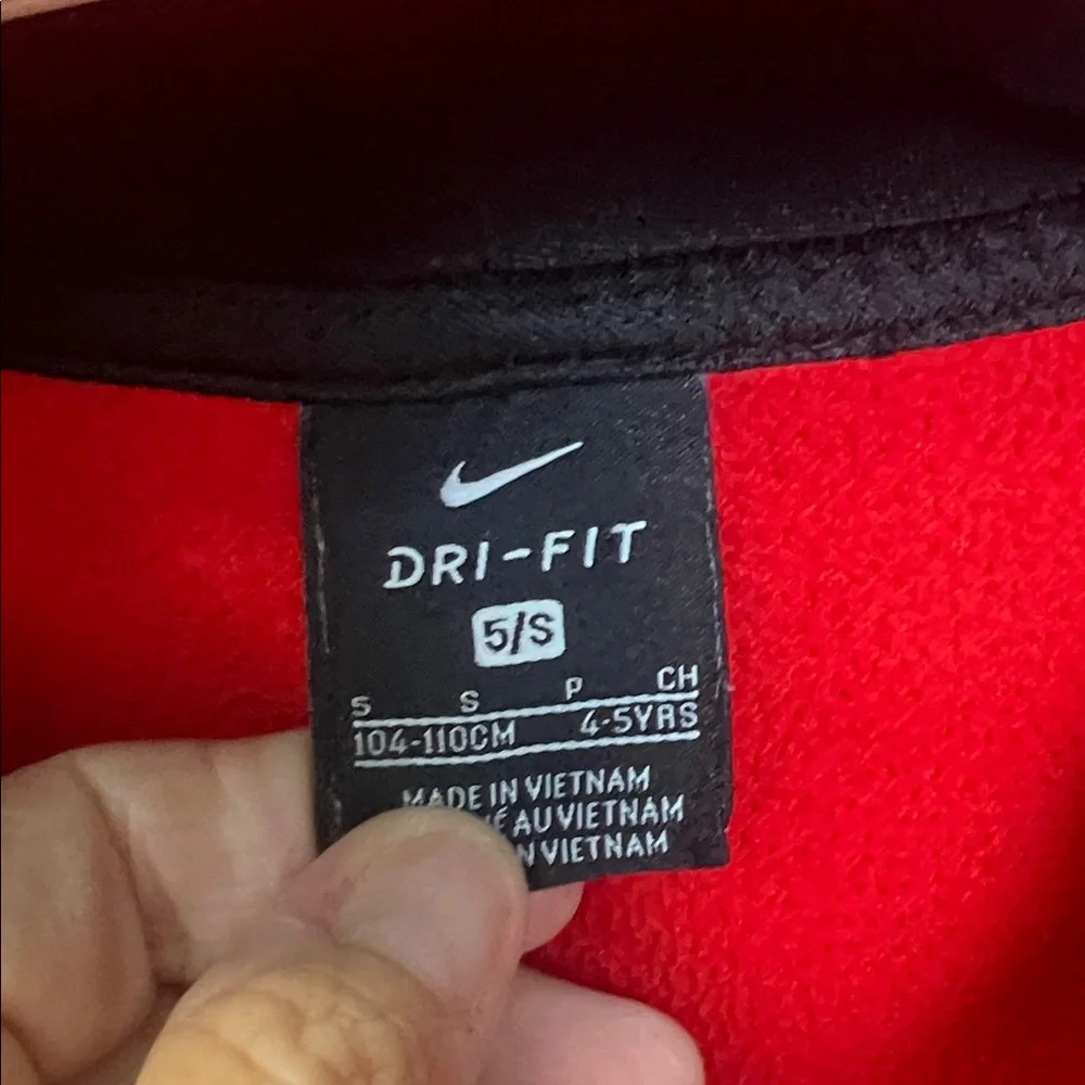 Boy's Nike‎ Kids Bold Red and Black Hoodie